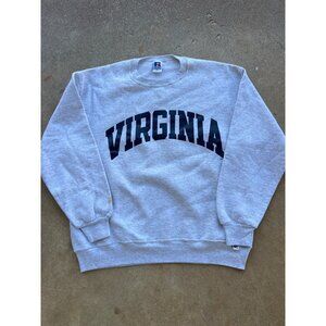 Vintage Russell Athletic Gray Virginia Crewneck Sweatshirt XL C4